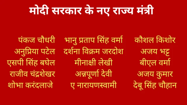 मोदी कैबिनेट