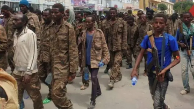 Earlier this month, Tigrayan forces paraded captured Ethiopian soldiers through the city of Mekelle