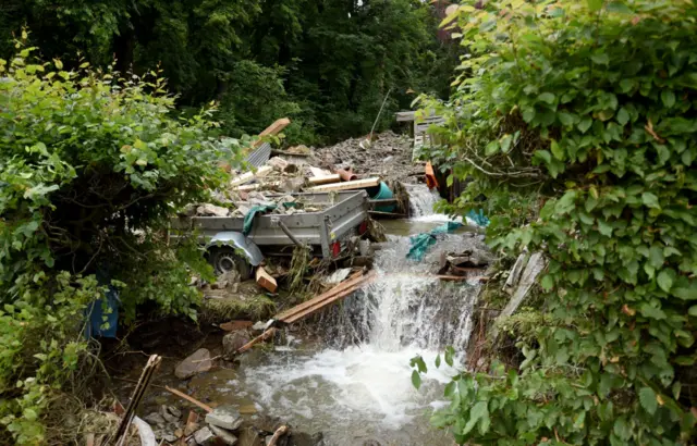 जर्मनी में भारी बारिश और बाढ़