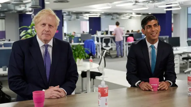 Boris Johnson và Rishi Sunak