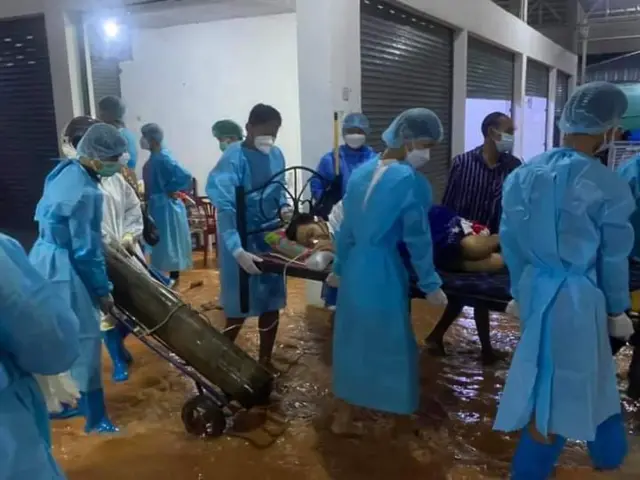 ကိုဗစ်စင်တာ အဆောင် အချို့ရေဝင်