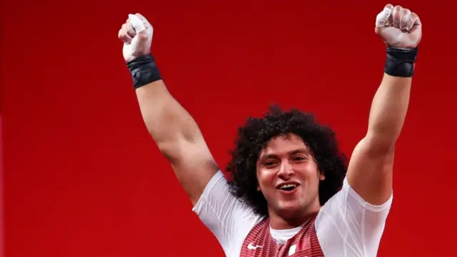 القطري فارس حسونة حصل على الميدالية الذهبية في رياضة رفع الأثقال