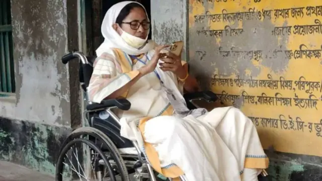 मतदान के दिन नंदीग्राम में ममता