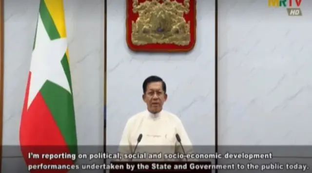 ရုံးပိတ်ရက်ရှည် နောက်တစ်ပတ် ထပ်မံကြေညာမယ်လို့ စစ်ကောင်စီခေါင်းဆောင်ပြော၊ ရောဂါကွင်းဆက်ဖြတ်ဖို့ ရုံးပိတ်ရက်တွေနဲ့ဆက်ပြီး ရက်ရှည်ရုံးပိတ်ထားတာ ထိရောက်မှုရှိတယ်လို့ စစ်ကောင်စီဥက္ကဋ္ဌက ပြောပါတယ်။
