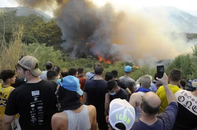 A heat wave and strong winds have fanned the fires