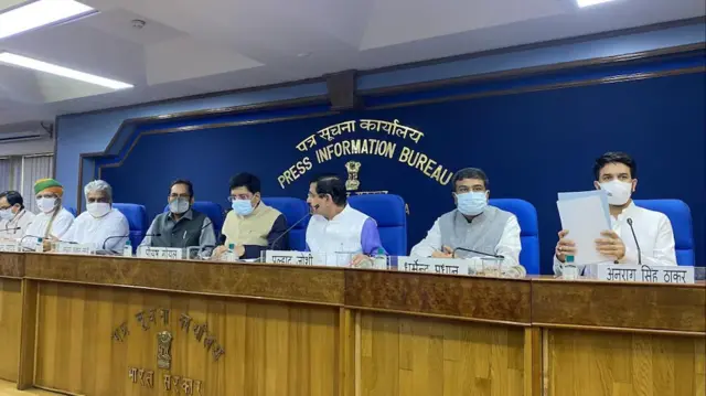 केंद्र सरकार के मंत्रियों की प्रेस कॉन्फ्रेंस