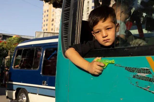 طفل نازح في أفغانستان