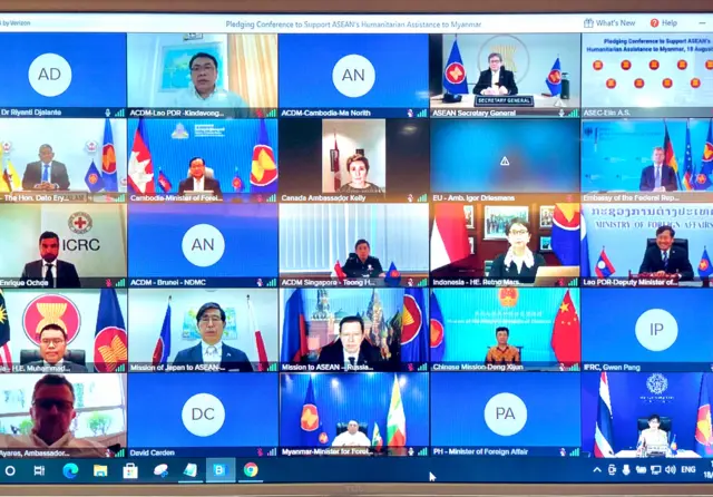 မြန်မာကို လူသားချင်းစာနာမှုအကူအညီပေးမယ့် အာဆီယံအစည်းအဝေးမှာ အလှူငွေဒေါ်လာ ၄ သန်းကျော်ရ