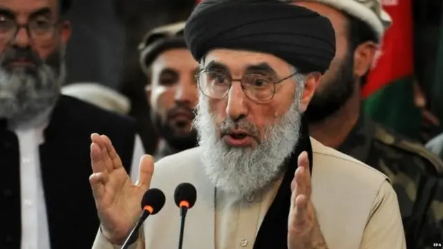 અફઘાનિસ્તાનના પૂર્વ વડા પ્રધાન ગુલબુદ્દીન હિકમતયાર