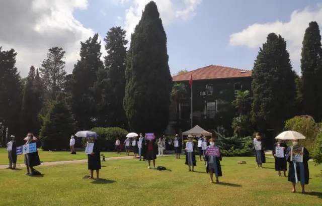 Boğaziçi Üniversitesi akademisyenlerinin eylemi