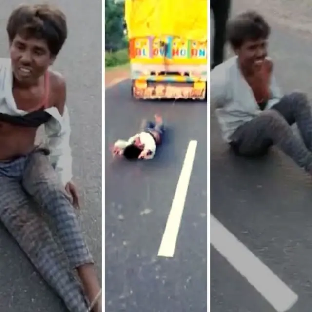 வண்டியில் கட்டி இழுத்துச் செல்லப்பட்ட பழங்குடி இளைஞர்.
