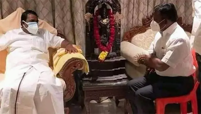 ராஜ கண்ணப்பனுடன் திருமாவளவன் சந்திப்பு