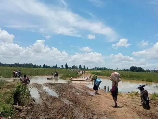 ကပေါင်းကျနဲ့လိပ်ခြံရွာမှာ ထွက်ပြေးတိမ်းရှောင်ရတဲ့ ရွာသား ၄,၀၀၀ နီးပါး ရှိနေ