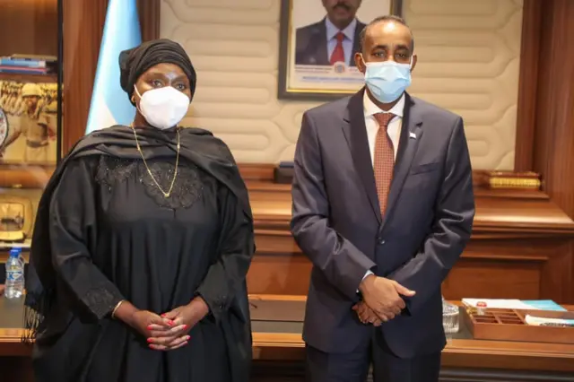 Wasiirka arrimaha dibadda Kenya iyo Ra'iisul Wasaare Rooble