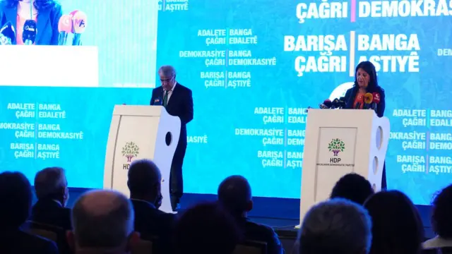 HDP Eş Genel Başkanları Pervin Buldan ve Mithat Sancar