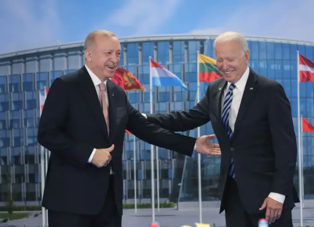 Erdoğan ve Biden 14 Haziran'da Brüksel'deki NATO zirvesinde bir araya gelmişti