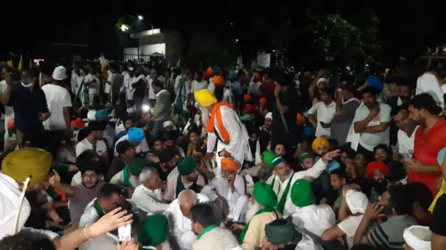 ਹਰਿਆਣਾ ਦੇ ਮਿਨੀ ਸਕੱਤਰੇਤ ’ਤੇ ਧਰਨੇ ’ਤੇ ਬੈਠੇ ਕਿਸਾਨ ਆਗੂ