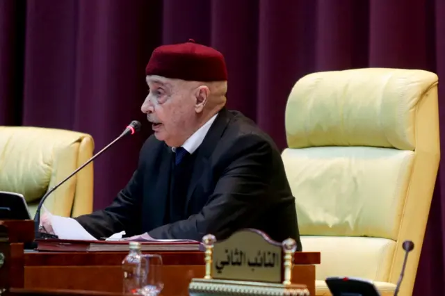 رئيس البرلمان عقيلة صالح