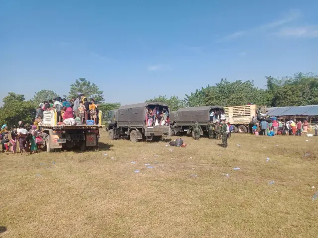 ထိုင်းဘက်က ပြန်လာတဲ့ စစ်ရှောင်တွေ