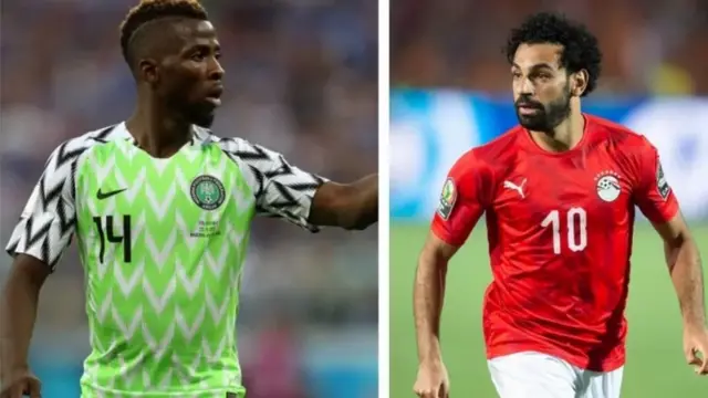 Wachezaji wa Nigeriana Misri