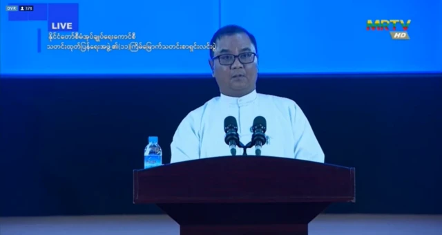 General Zaw Min Tun, Spokesman for Army