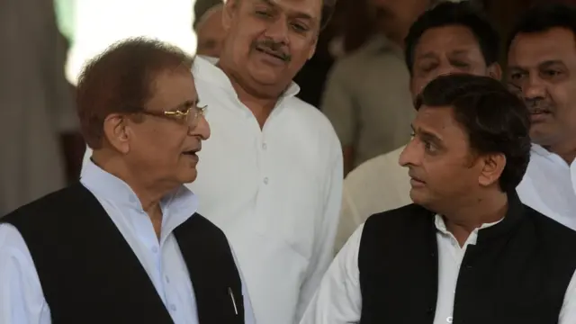 आज़म ख़ान और अखिलेश यादव