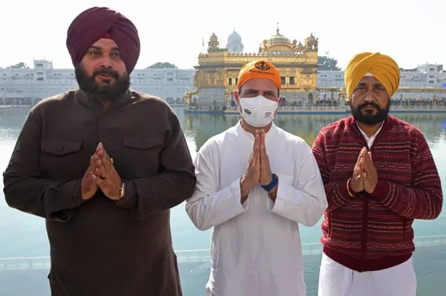 सिद्धू, राहुल गांधी और सीएम चन्नी