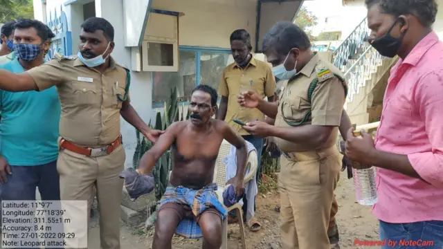 சிறுத்தையால் தாக்கப்பட்டவர்