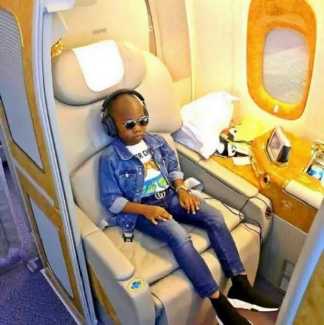 9-year-old son of Mompha Junior