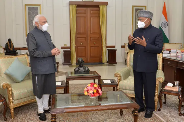 नरेंद्र मोदी और रामनाथ कोविंद