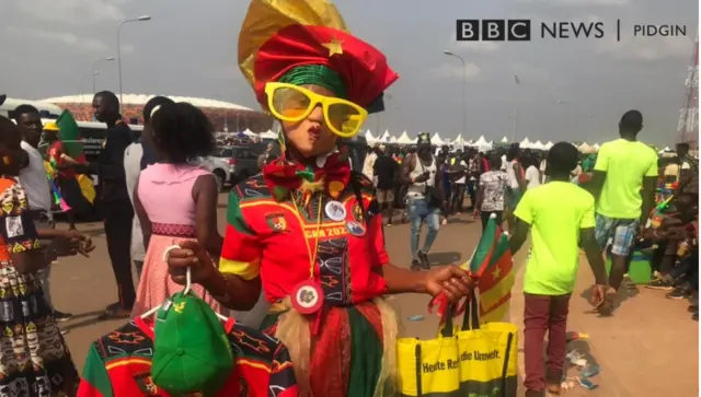 Cameroon fans celebrate