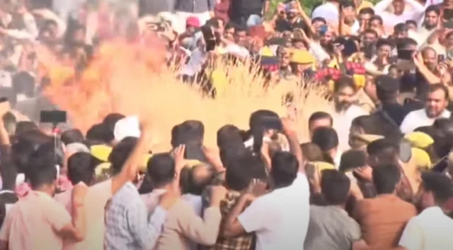 मुलायम सिंह यादव का अंतिम संस्कार