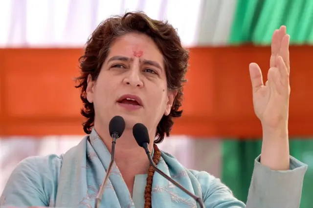 कांग्रेस नेता प्रियंका गांधी