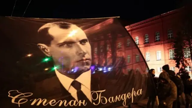 Факельное шествие, посвященное 111-летию со дня рождения главы ОУН Степана Бандеры в Киеве 1 января 2020 года