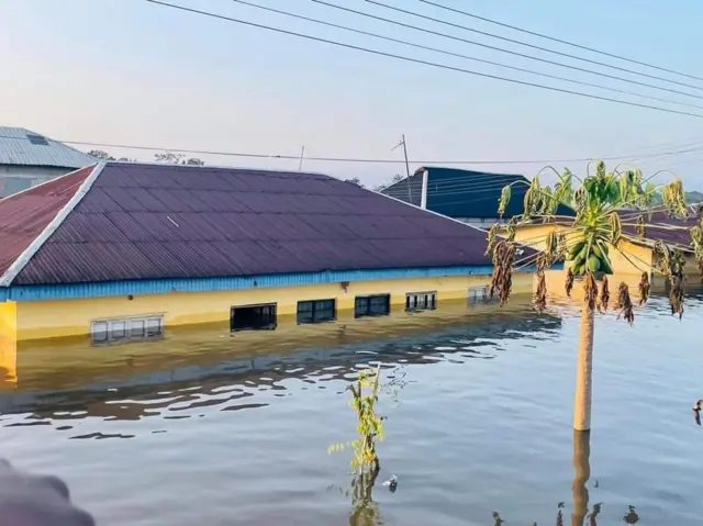 House inside flood