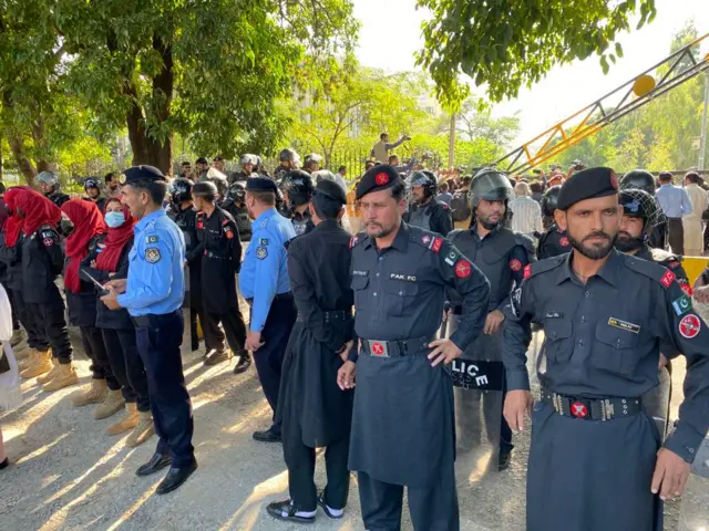 سکیورٹی، اسلام آباد، الیکشن کمیشن