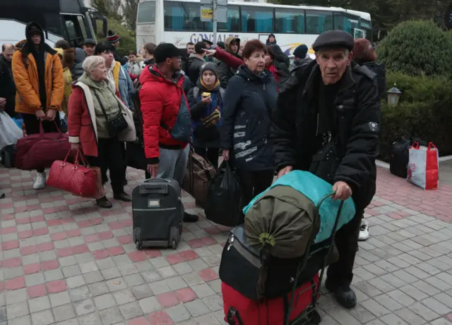 people arrived from kherson