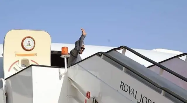 Onyeisiala Buhari na-aga njem