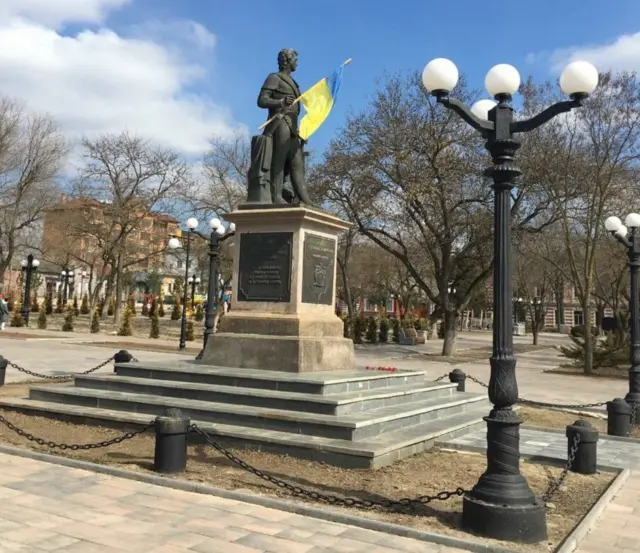 Так виглядав пам'ятник Потьомкіну у березні 2021 року