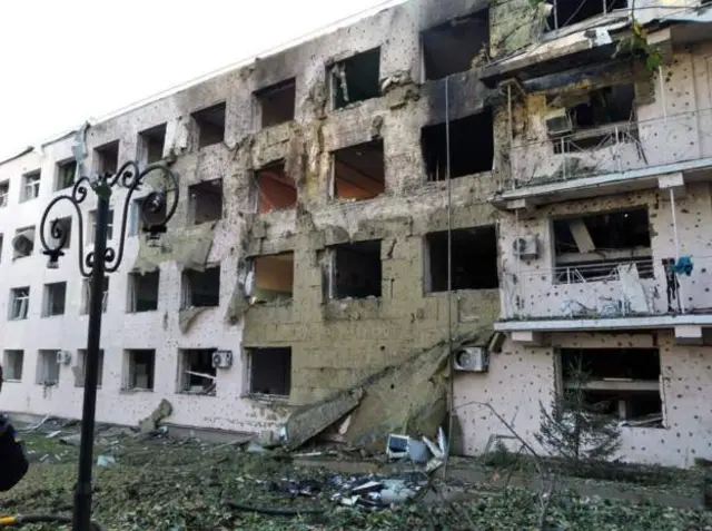 Последствия удара по больнице в Купянском районе