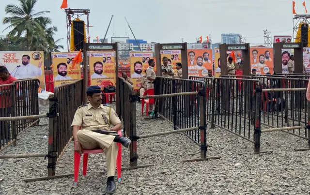 बीकेसीतील बंदोबस्त