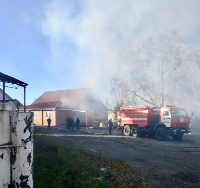 обстрел села