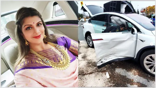 హీరోయిన్ రంభ కారు