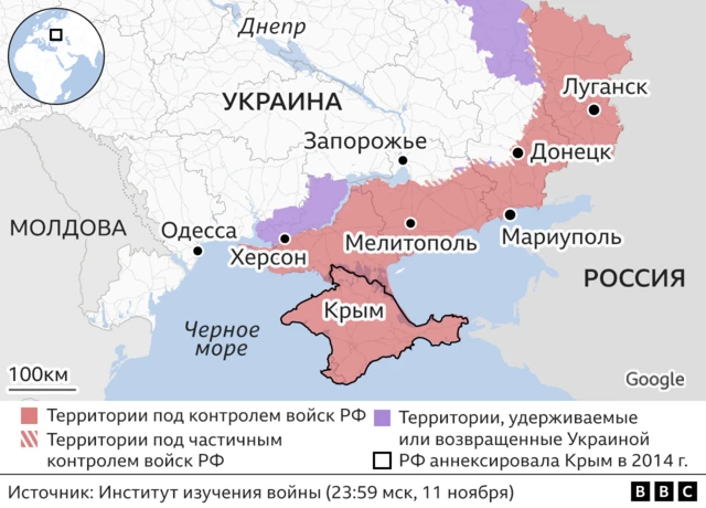 карта фронта