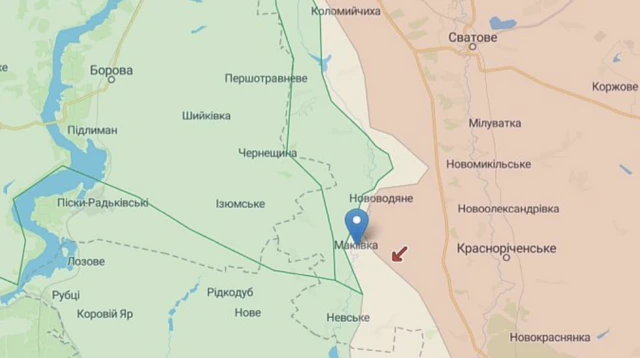 мапа фронту