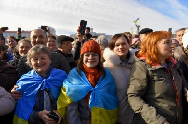 Жители Херсона