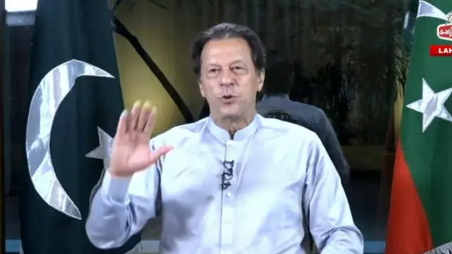 عمران خان کا لانگ مارچ سے خطاب: آرمی چیف کی تعیناتی میرٹ پر کی جانی چاہیے