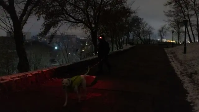 Вечерний Киев без света