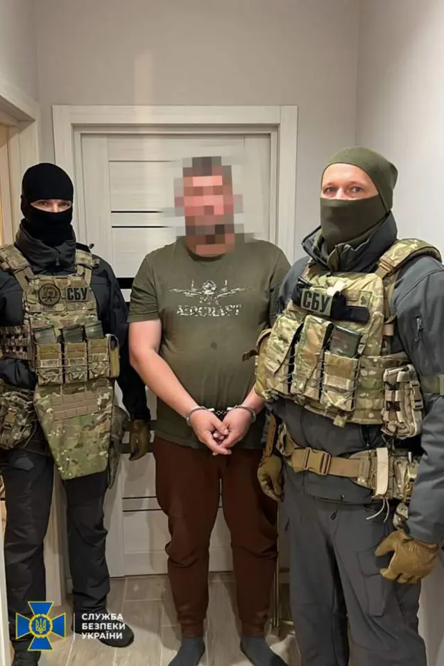 Задержание одного из подозреваемых сотрудниками СБУ