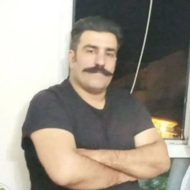 تصویری از  آیت عارفی‌نیا که توسط شبکه حقوق بشر کردستان منتشر شده است